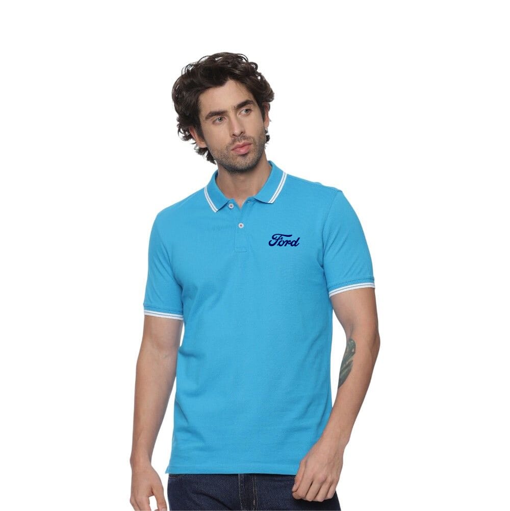 Allen Solly Polo T-shirt Men- Sky Blue